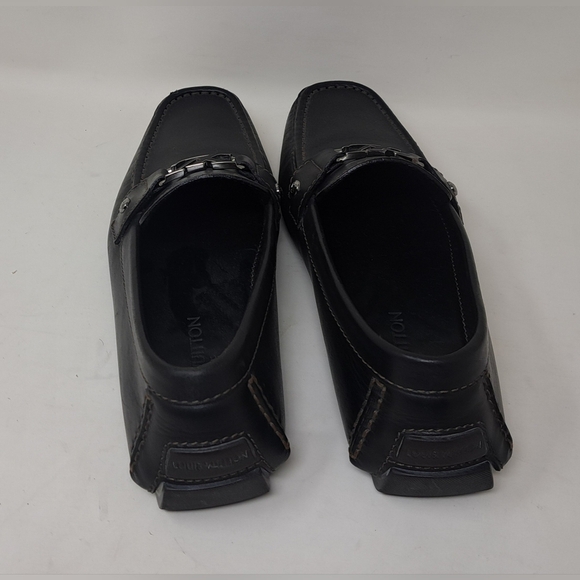 Louis Vuitton Monte Carlo Driving Loafers Shoes Chocolate Brown Leather 8.5 US - Picture 7 of 16